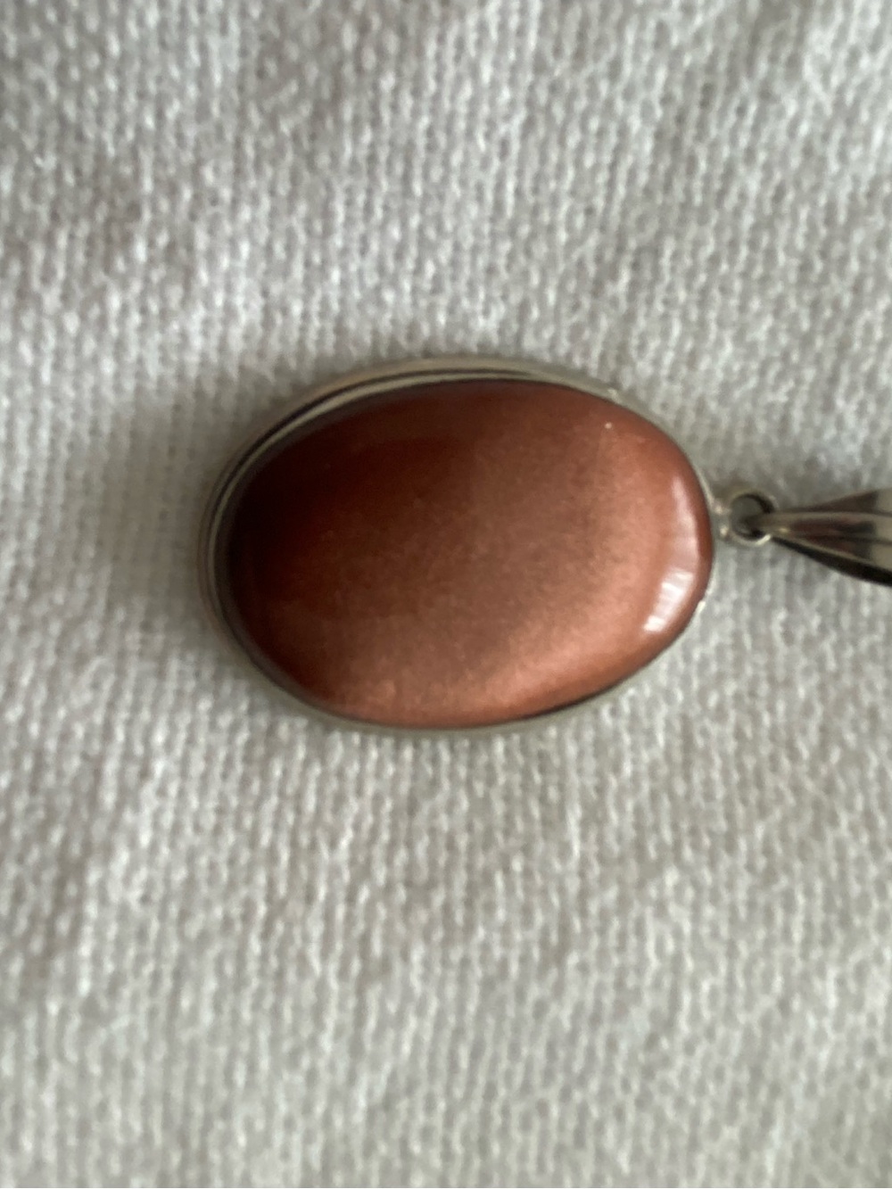 Elegant Brown Oval Stone Pendant Necklace - Women's Jewelry